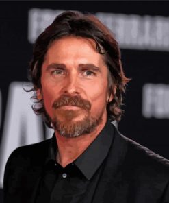 English Actor Christian Bale Paint By Numbers