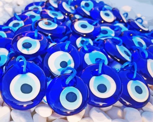 Evil Eye Greek Paint By Numbers