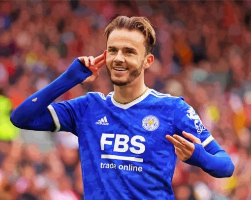 Footballer James Maddison Paint By Numbers