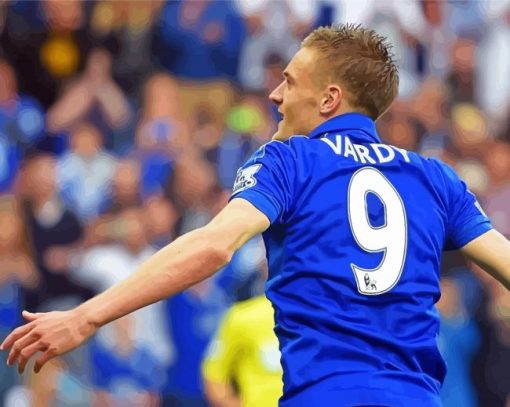 Footballer Jamie Vardy Paint By Numbers