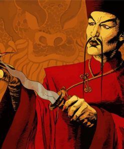 Fu Manchu Illustration Paint By Numbers