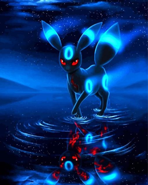 Galaxy Umbreon Anime Paint By Numbers