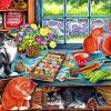 Garden Shed Cats Paint By Numbers