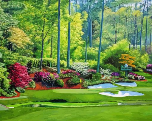 Georgia Augusta National Golf Paint By Numbers