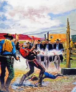 Gunfight at the OK Corral Art Paint By Numbers