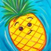 Happy Pineapple Art Paint By Numbers