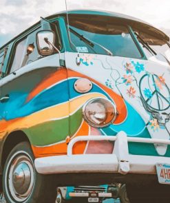 Hippie Bus Paint By Numbers