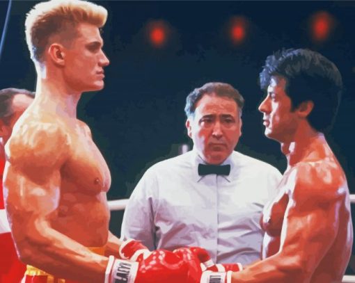 Ivan Drago And Rocky Paint By Numbers