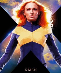 Jean Grey Dark Phoenix Illustration Paint By Numbers