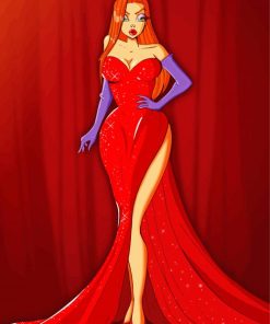 Jessica Rabbit Art Paint By Numbers