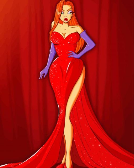 Jessica Rabbit Art Paint By Numbers