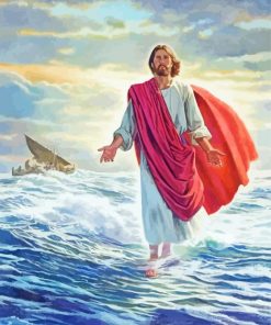 Jesus In Water Paint By Numbers