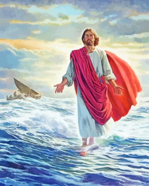 Jesus In Water Paint By Numbers