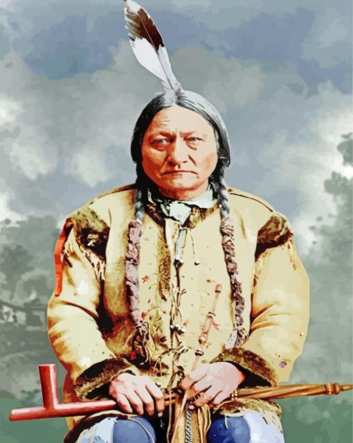 Leader Sitting Bull Paint By Numbers