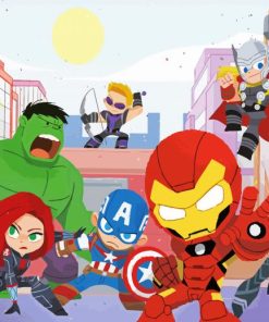 Marvel Avengers Paint By Numbers