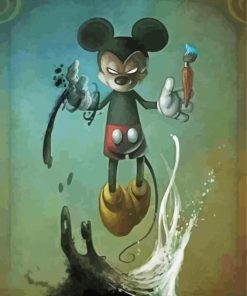 Mickey Mouse Dark Disney Paint By Numbers