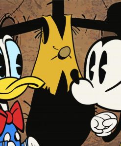 Mickey And Duck Paint By Numbers