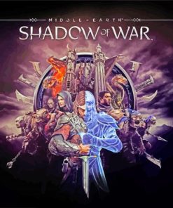 Middle Earth Shadow Of War Poster Paint By Numbers