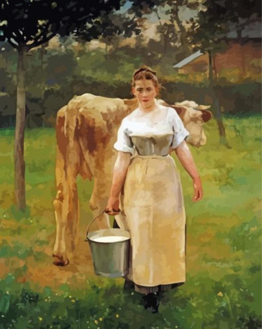 Milk Girl Paint By Numbers