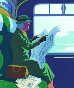 Miss Marple Reading Paint By Numbers