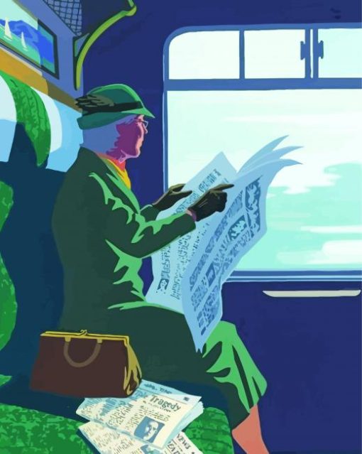 Miss Marple Reading Paint By Numbers