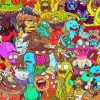 Monsters Rick And Morty Paint By Numbers