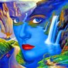 Mountain Woman Landscape Art Paint By Numbers