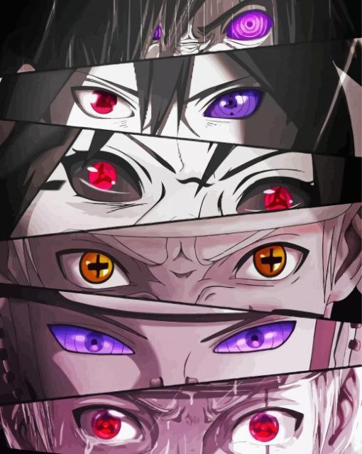 Naruto Eyes Paint By Numbers