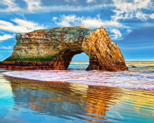 Natural Bridges Monterey Bay Paint By Numbers