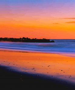 New Jersey Beach Sunset Paint By Numbers