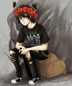 Nico De Angelo With Floral Crow Paint By Numbers