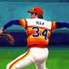 Nolan Ryan Baseball Player Paint By Numbers