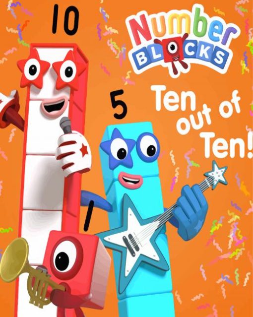 Numberblocks Children TV Series Poster Paint By Numbers