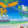 Ocean And Parrots Paint By Numbers