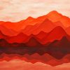 Orange Mountains Paint By Numbers