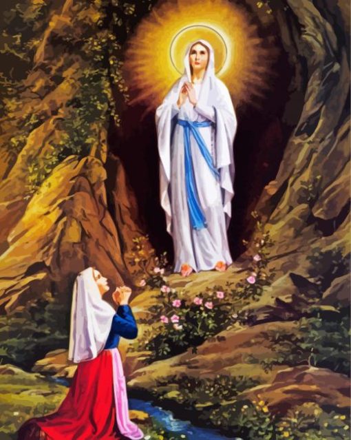 Our Lady Of Lourdes Paint By Numbers