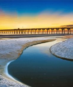 Panama City Beach Pier Paint By Numbers