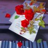 Piano With Flowers Paint By Numbers