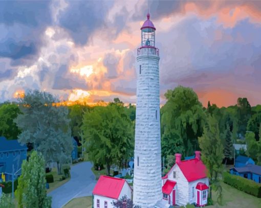 Point Clark Lighthouse Canada Paint By Numbers