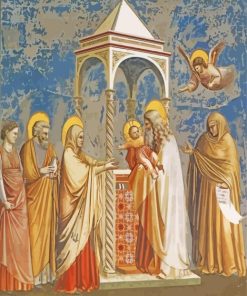 Presentation Of Christ At The Temple By Giotto Paint By Numbers