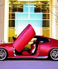 Red Matte Genesis Car Paint By Numbers