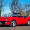 Red Triumph Spitfire Paint By Numbers