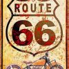 Route 66 Motorcycle Poster Paint By Numbers