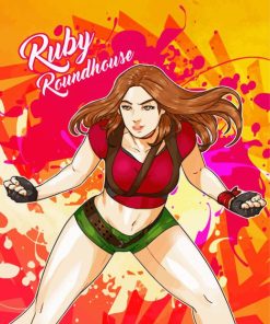 Ruby Roundhouse Poster Paint By Numbers