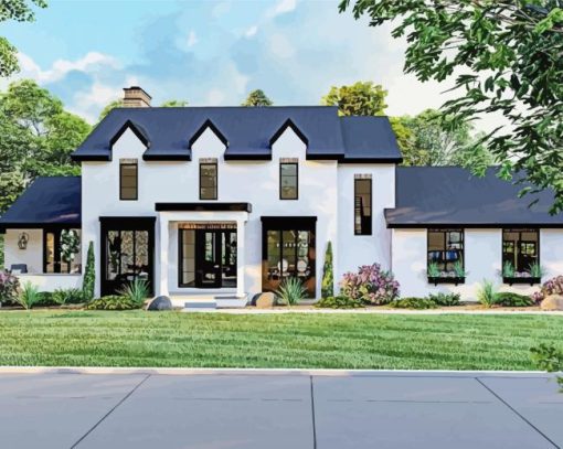 Southern Style Home Paint By Numbers