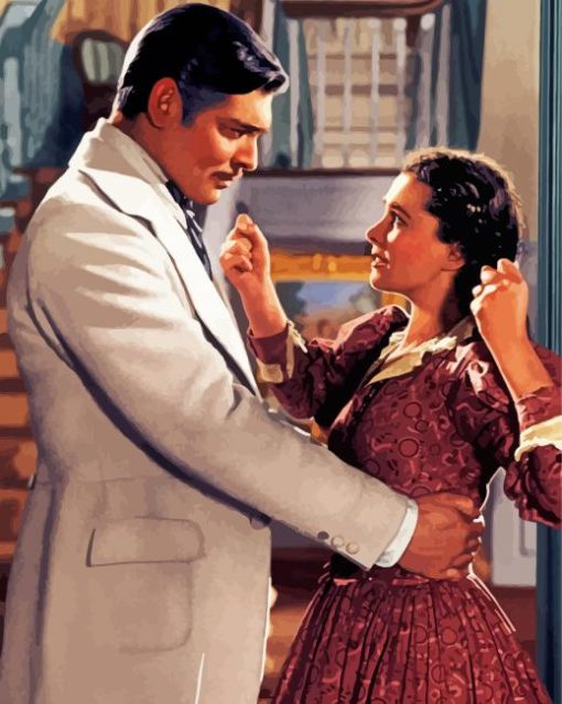 Scarlett And Rhett Butler Paint By Numbers