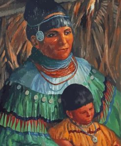 Seminole Indian Paint By Numbers