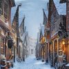 Snowy Hogsmeade Paint By Numbers