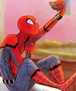 Spider Man Hero Selfie Paint By Numbers