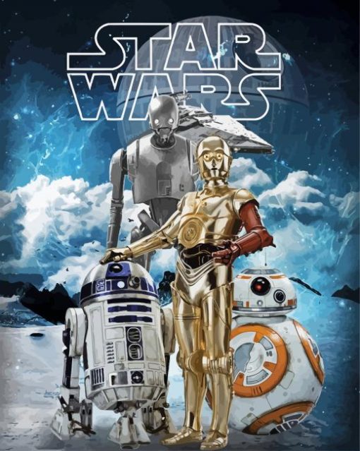 Star Wars Droids Poster Paint By Numbers